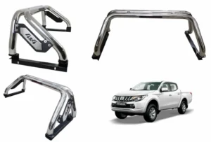 Barra Antivuelco Mitsubishi L200 con platina (2006-2015) con camioneta del mismo modelo