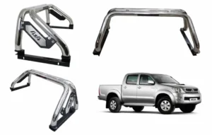 Antivuelco para camioneta Toyota Hilux Vigo con platina en vista general