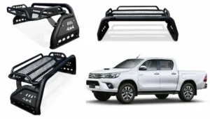 Antivuelco para camioneta toyota hilux revo del 2016 al 2022 con parrilla off road tipo safari