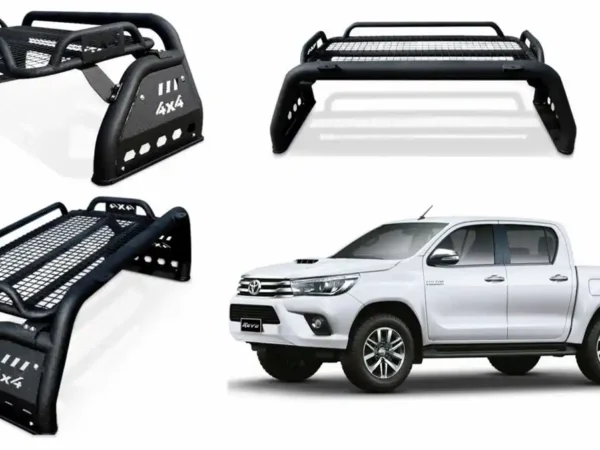 Antivuelco para camioneta toyota hilux revo del 2016 al 2022 con parrilla off road tipo safari