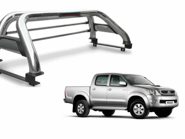 Barra antivuelco para la toyota hilux vigo del 2006 al 2015 con camioneta a un costado