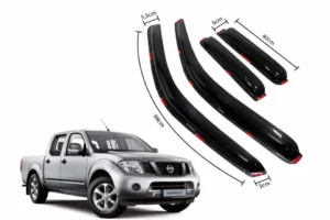 Vista principal del bota agua para puertas de la camioneta nissan navara del 2009 al 2015