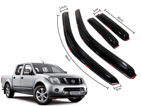 Vista principal del bota agua para puertas de la camioneta nissan navara del 2009 al 2015