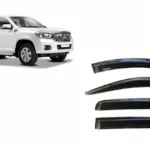 Bota aguas para puertas de camioneta nissan navara 2016 al 2024 con camioneta a un costado