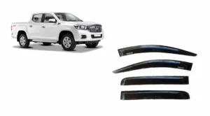 Bota aguas para puertas de camioneta nissan navara 2016 al 2024 con camioneta a un costado