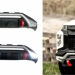 Imagen de defensa para camioneta con luz led para mitsubishi l200 (2019 - 2024) puesta en camioneta