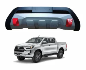 Bumper delantero de la camioneta toyota hilux revo (2020-2024) vista con camioneta