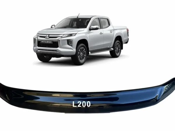 Deflector de Capot Mitsubishi L200 Negro (2019 - 2024) con camioneta del mismo modelo