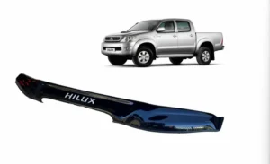 Deflector de capot para la camioneta toyota hilux de color negro para modelos del 2012 al 2016 con camioneta en parte superior