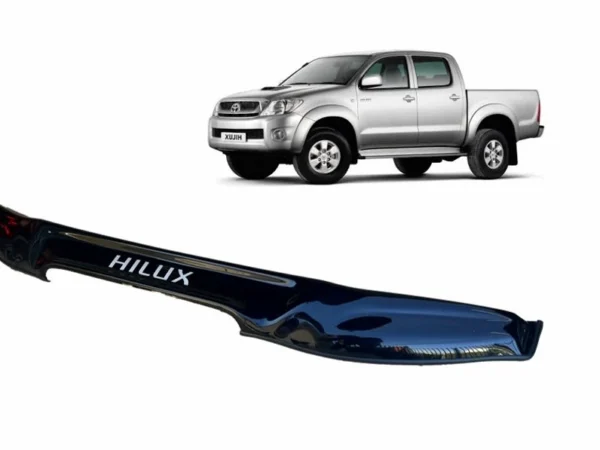 Deflector de capot para la camioneta toyota hilux de color negro para modelos del 2012 al 2016 con camioneta en parte superior