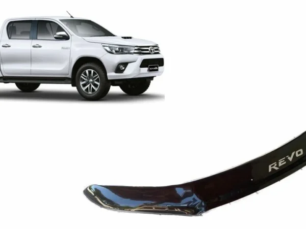 Deflector de capot para la camioneta toyota hilux revo del 2016 al 2024 en color negro