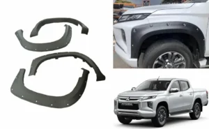 Extensiones fangueras para mitsubishi l200 del 2019 al 2023 imagen de producto y camionetas