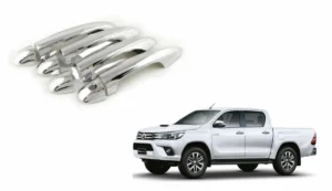 Manillas de puerta cromadas para toyota hilux revo compatible con modelos del 2016 al 2022 con camioneta en la parte inferior