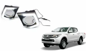Vista principal del kit de biseles neblineros led mitsubishi l200 del 2016 al 2019