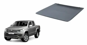 Lona para camioneta amarok 2010 - 2024 imagen principal de lona y una camioneta gris al costado izquierdo