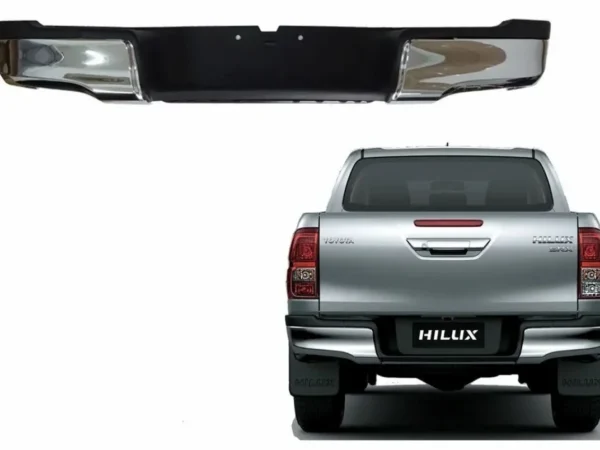 Defensa trasera para camioneta toyota hilux revo 2016-2024 vista general con camioneta