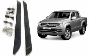 Estribos para camioneta volkswagen amarok 2010-2020 de aluminio imagen general