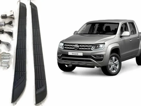Estribos para camioneta volkswagen amarok 2010-2020 de aluminio imagen general