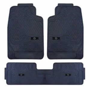 Pisos de goma para camioneta logo Nissan, incluye 3 piezas
