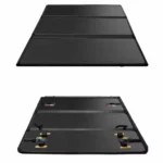 Tapa plegable trifold para camioneta jmc grand avenue del 2023 al 2025 vista desde arriba y desde abajo