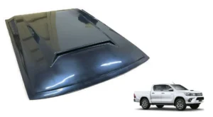 Toma de aire de capot para la camioneta toyota hilux revo del 2016 al 2022 con camioneta a un costado